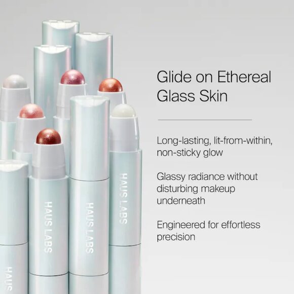 NIB ✅ Haus Labs #GLASSY TOPAZ Bio-Radiant Glassy Highlighter Balm ⭐ NIB - Picture 7 of 10